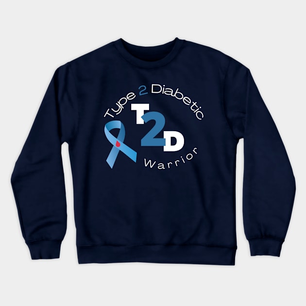 Diabetes Awareness in November Wear Blue Support Diabetes Crewneck Sweatshirt by Afrinubi™